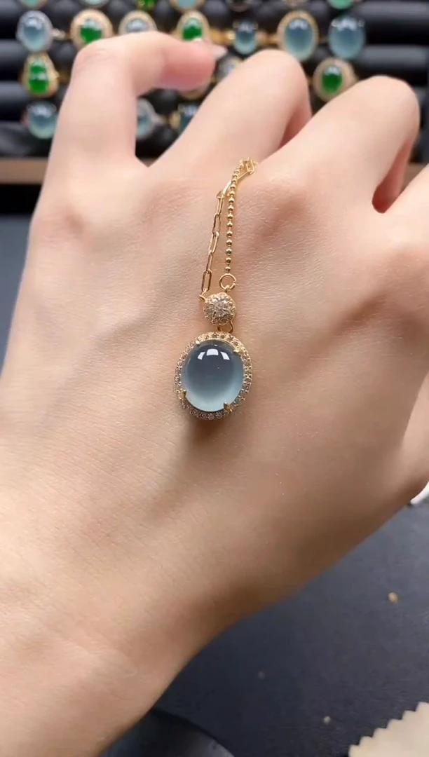 银S925镶嵌戒指翡翠5511