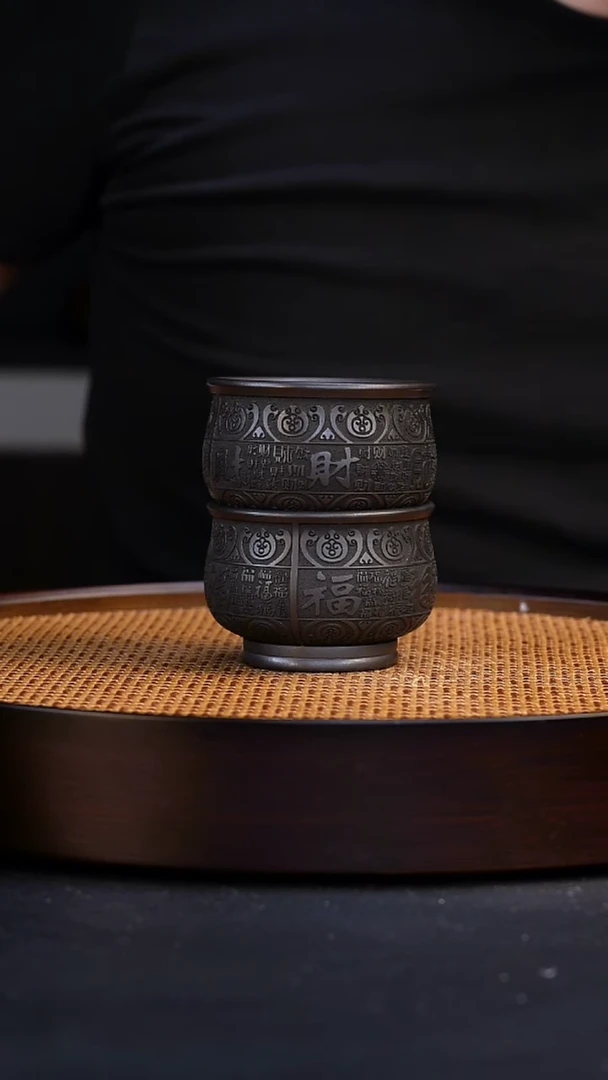 茶杯紫砂宜兴全手工紫砂杯