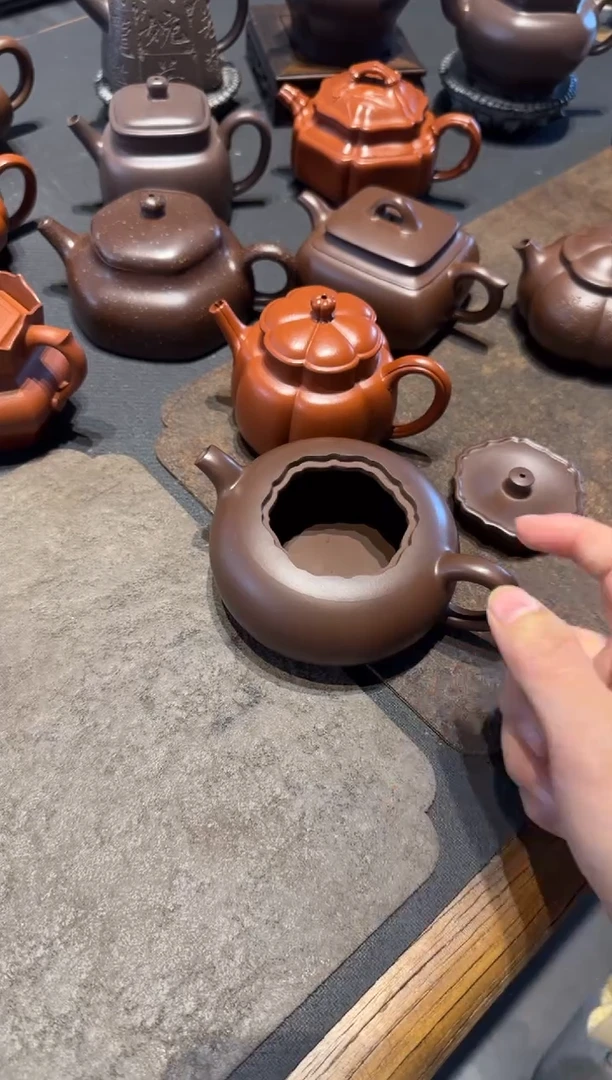 【闪购商品】紫砂茶壶柿柿如意