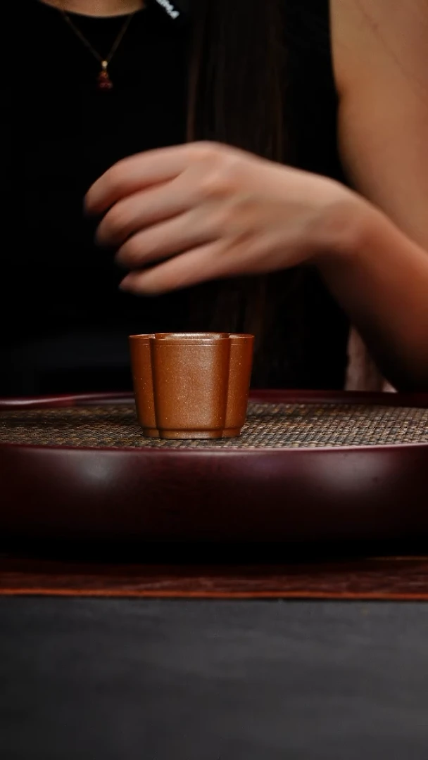 茶壶紫砂大红袍柴烧主人杯16