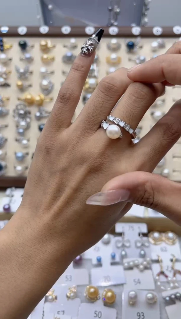 【闪购商品】淡水珍珠戒指合金89