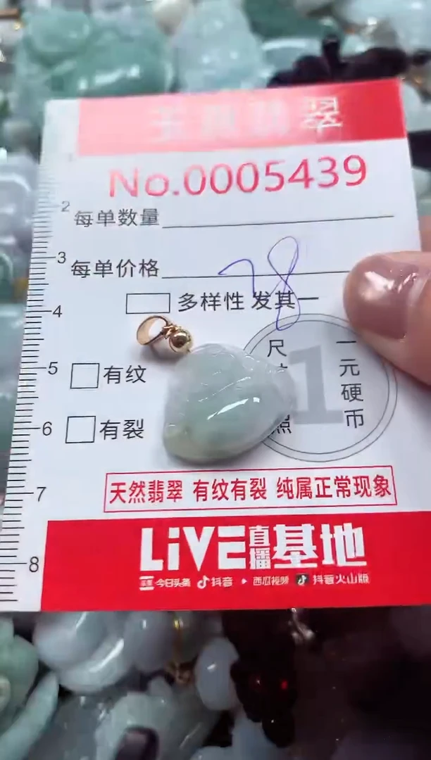 吊坠(不含链)未镶嵌翡翠5439