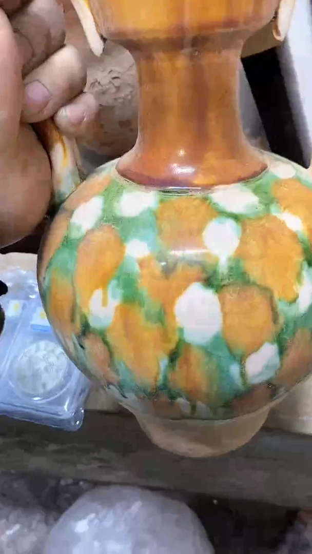 【闪购商品】罐唐三彩手工陶瓷品