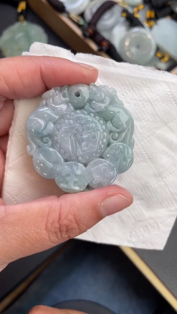 颈饰未镶嵌翡翠天然缅甸翡翠A货312