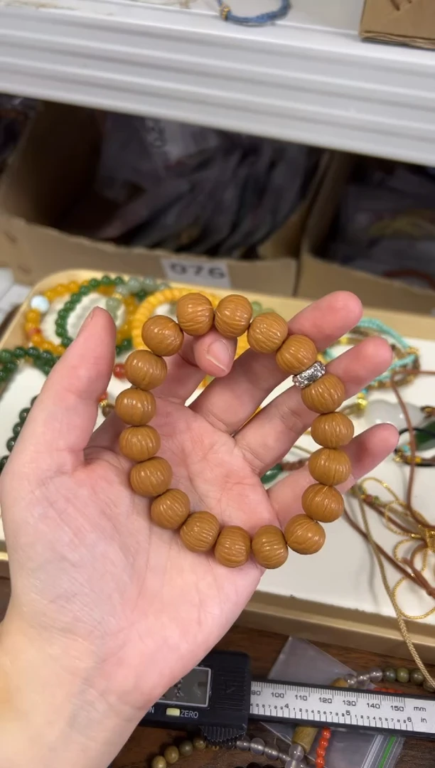 手串猴头核桃凤羽猴头配件款手链[2058]