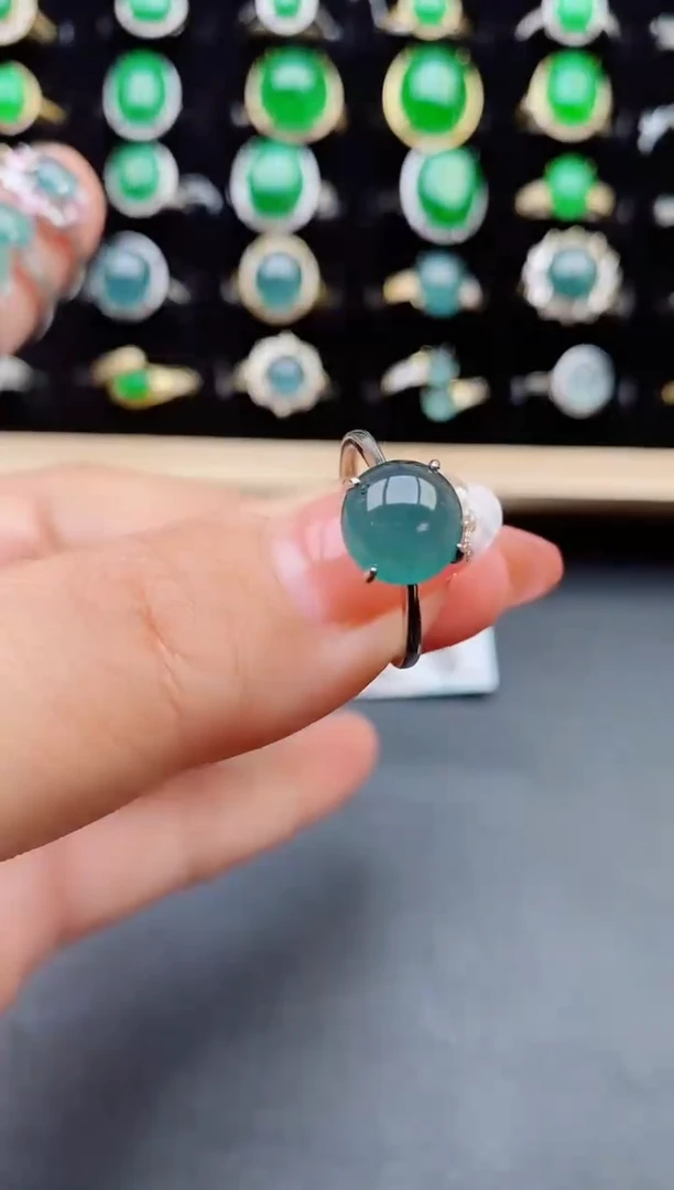 【闪购商品】翡翠戒指银S925镶嵌4152454