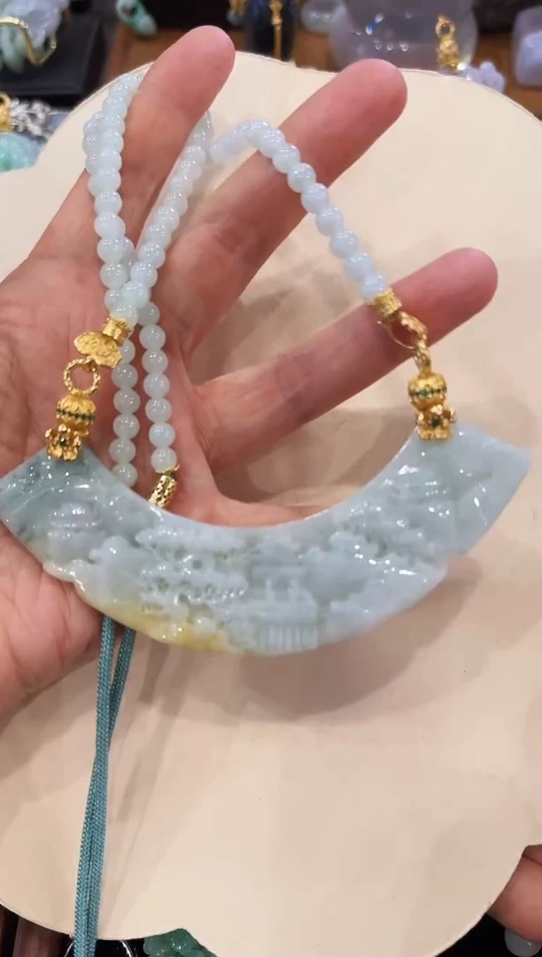 【闪购商品】翡翠颈饰未镶嵌国风