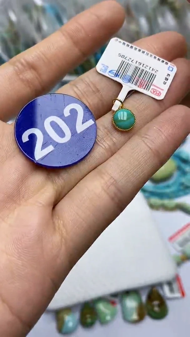 【闪购商品】绿松石提溜18K金镶嵌202