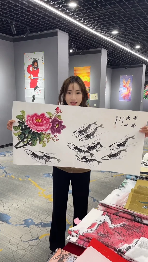 竖款年画艺术作品欣赏A5