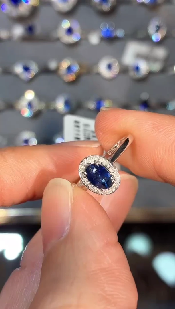 戒指蓝宝石18K金镶嵌【闪购】0.72ct/同步展会价