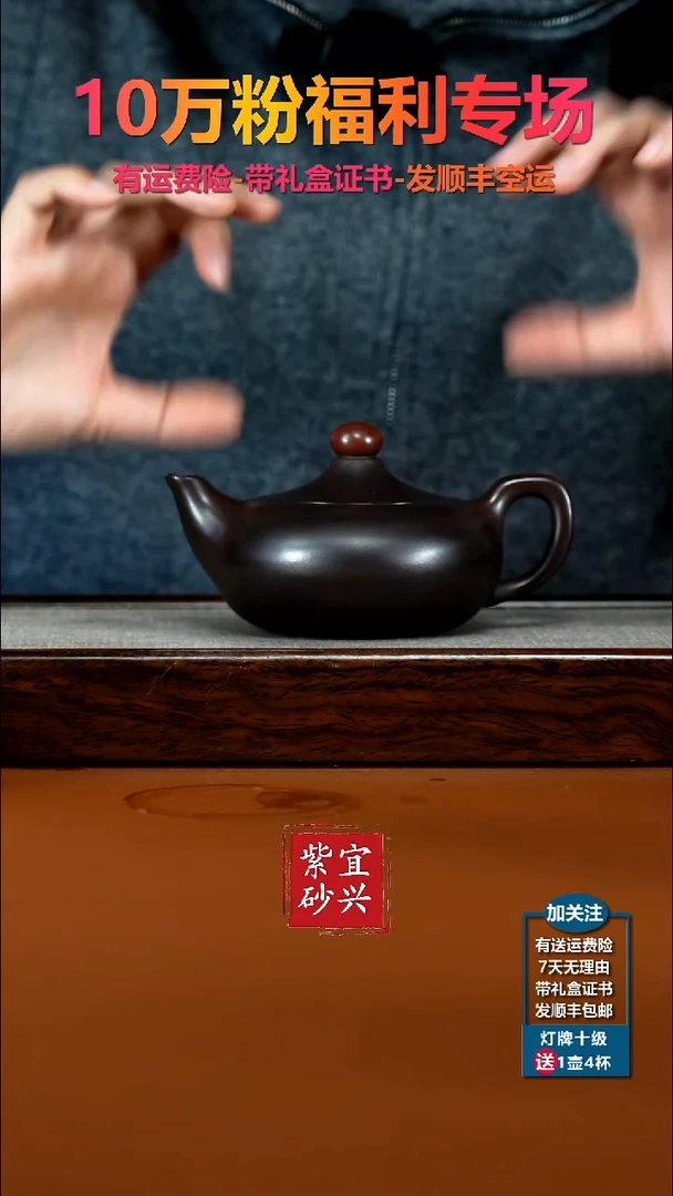 茶壶紫砂李传荣赤龙血砂鸿运当头220CC