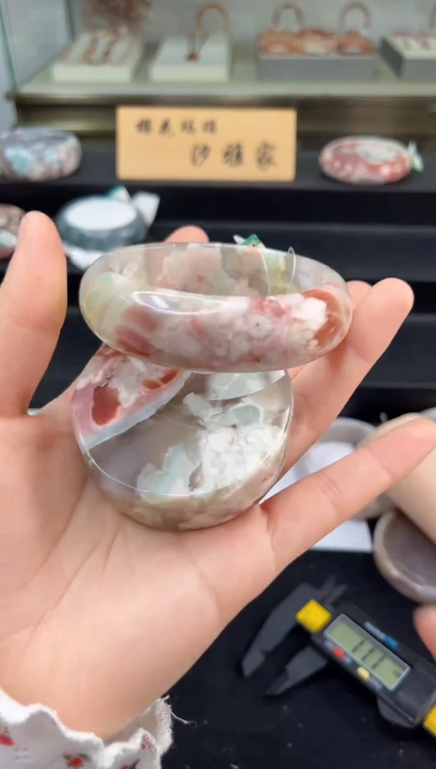 未镶嵌手镯石英质玉59圈口（赠品镯心）3S5306