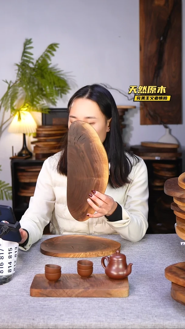 木北美黑胡桃原木.干裂疤结不属于商品质量问题完美主义者慎拍