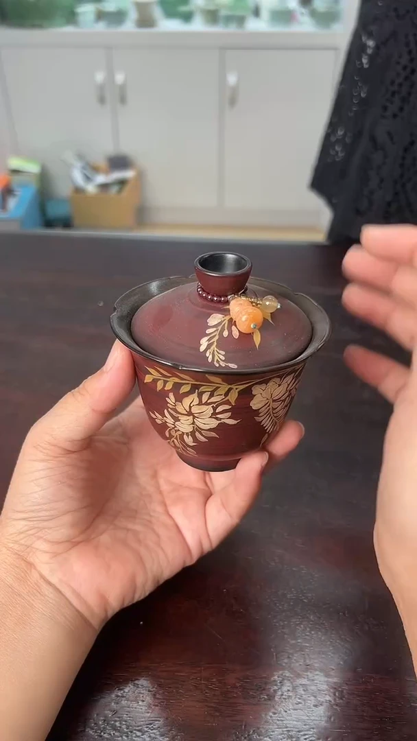 龙泉云间青瓷小米茶器