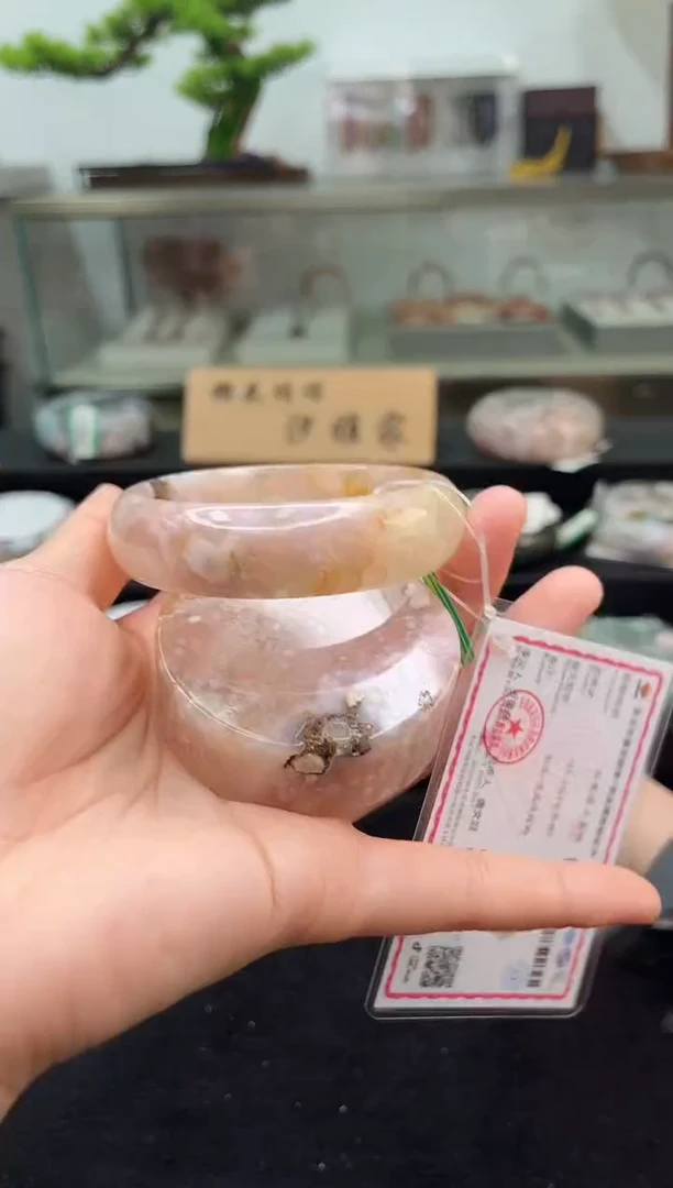 未镶嵌手镯石英质玉60圈口（赠品镯心）352896