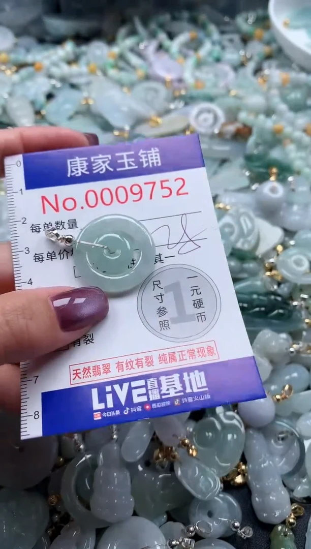 翡翠未镶嵌吊坠(不含链)9752