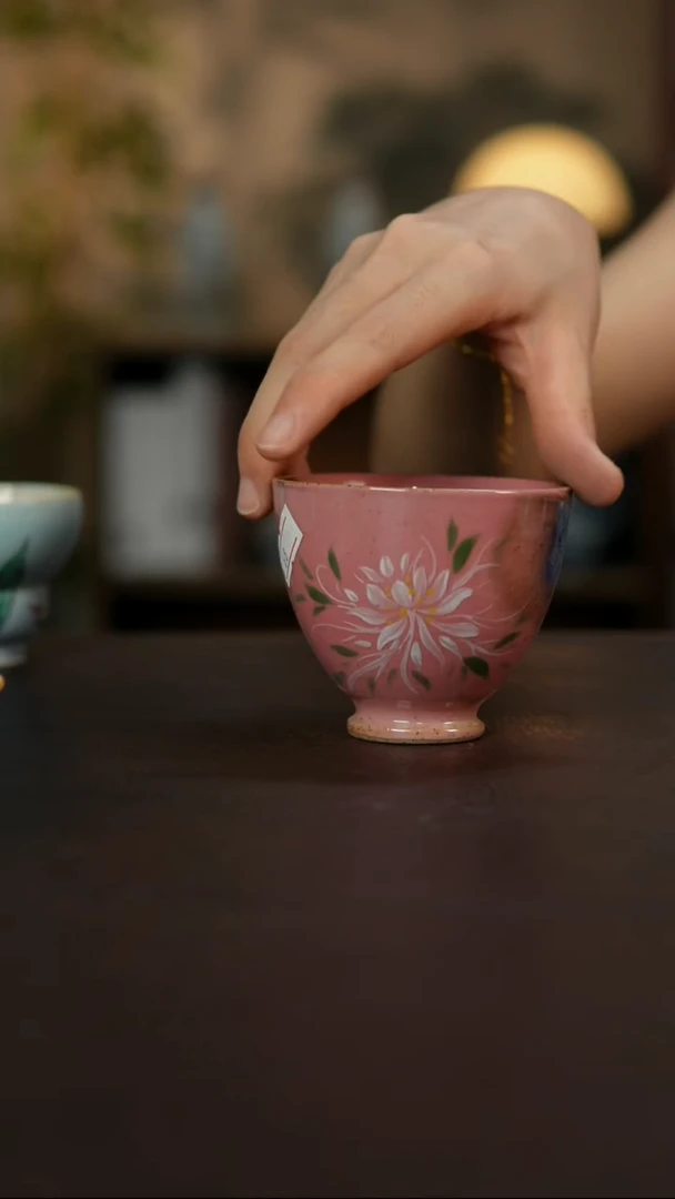 杯景德镇陶瓷杯碗柴烧多人