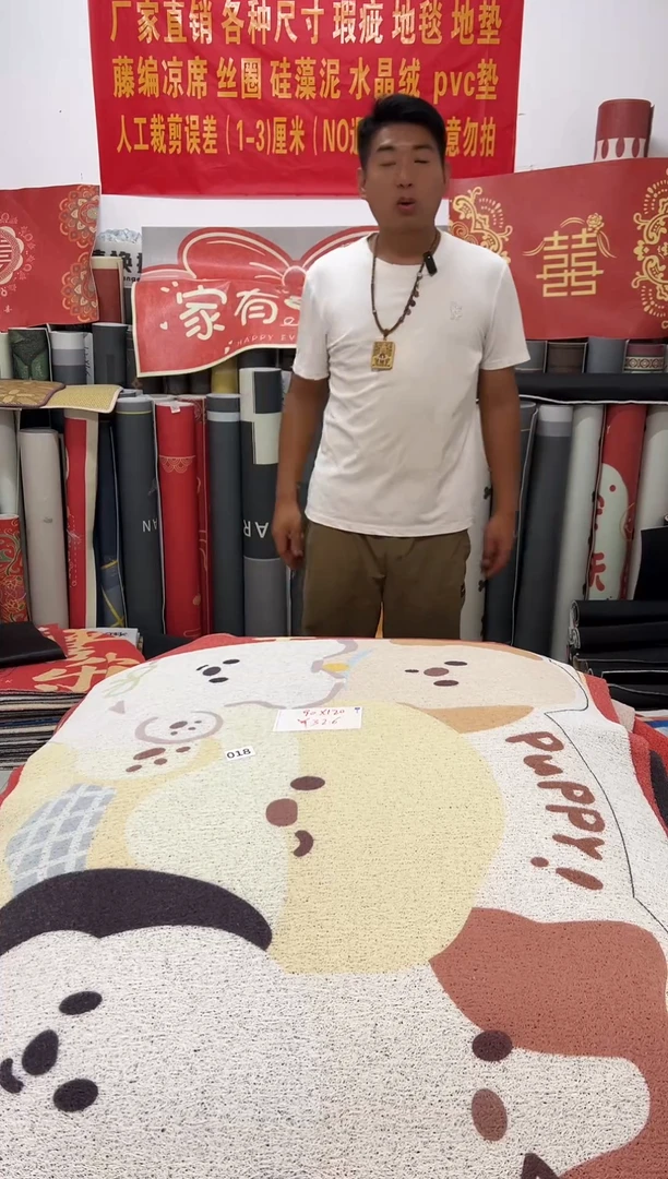 不退不换瑕疵丝圈地毯90*120cm018