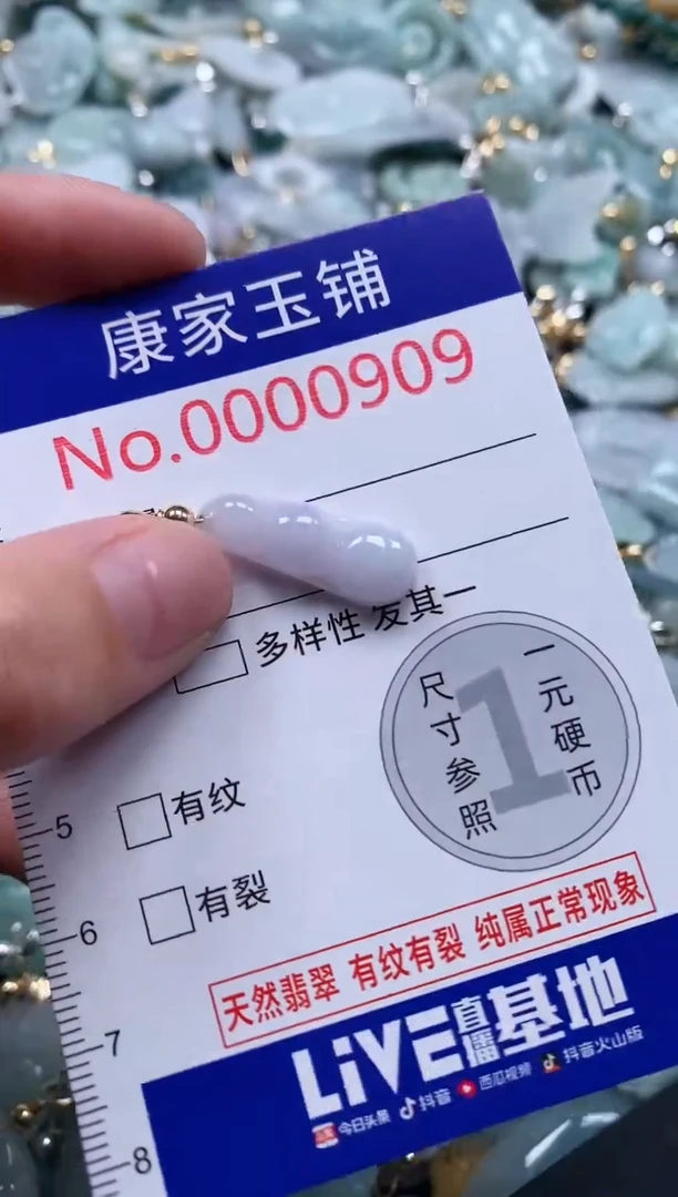 翡翠未镶嵌吊坠(不含链)909