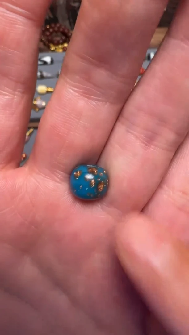 【闪购商品】树脂制品蓝色配饰珠