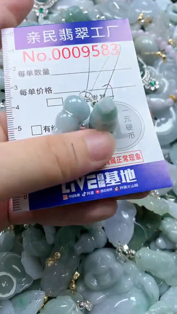 翡翠未镶嵌吊坠(不含链)9583