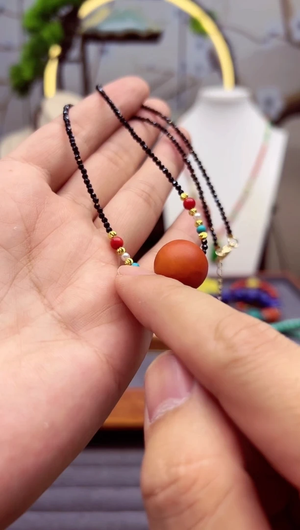 【闪购商品】蜜蜡颈饰14K金镶嵌X223```````