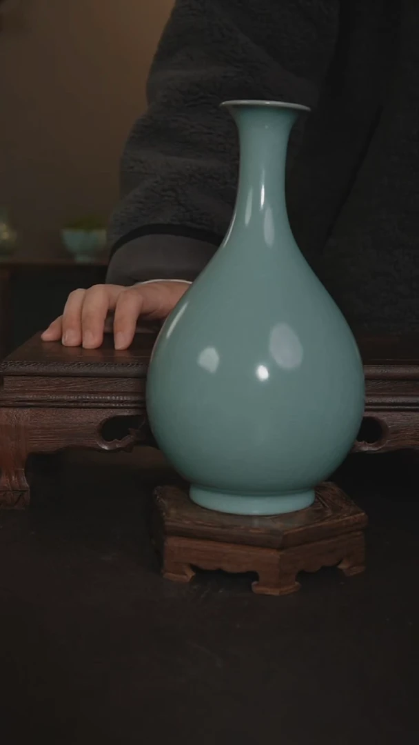 摆件瓷仿古手工玉壶春