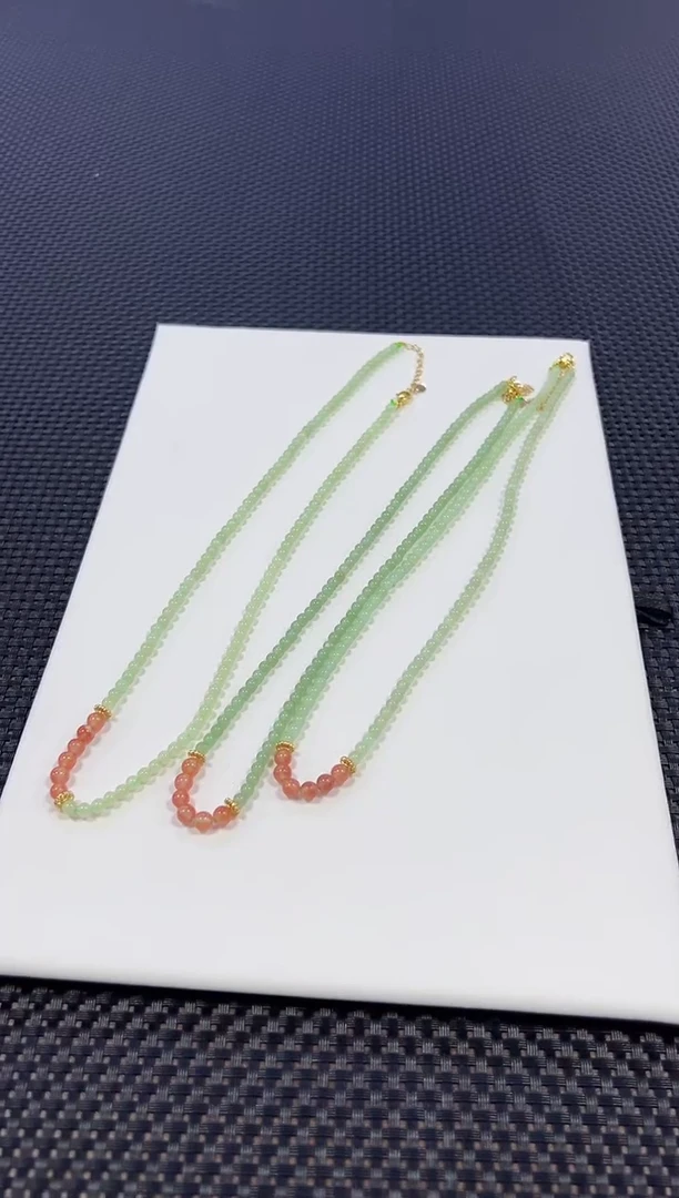 【闪购商品】南红玛瑙项链合金约4mm+（多样性发一件）