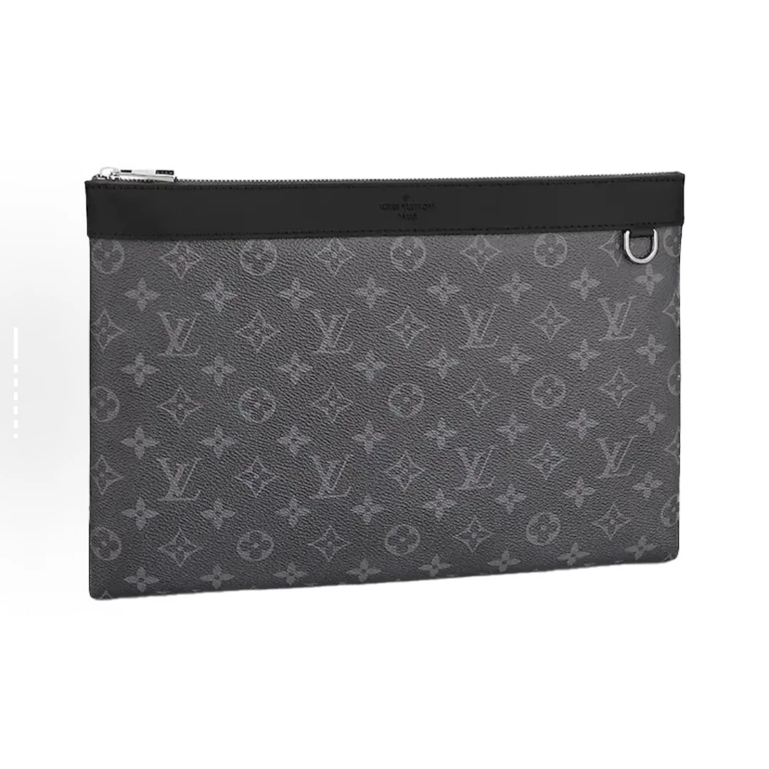 99新 LouisVuitton/路易威登 LV黑老花手拿包/X130