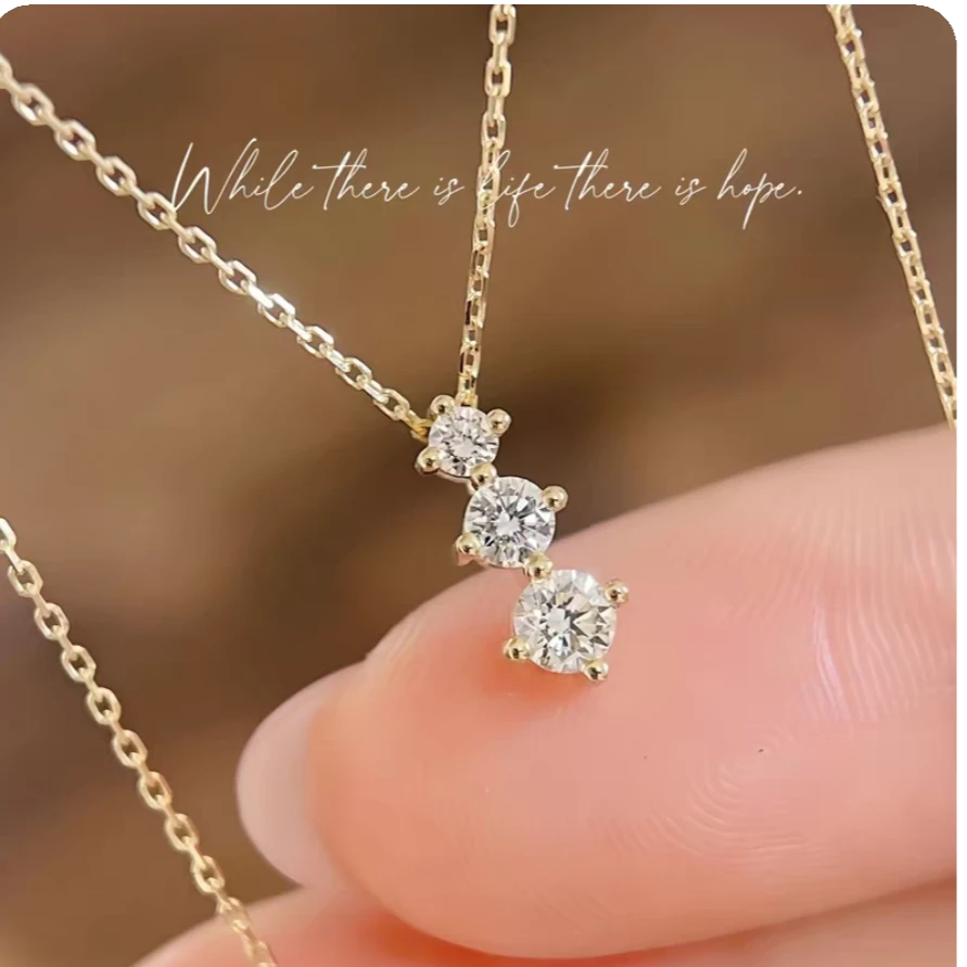 钛钢项链 316L钛钢项链 43号三滴泪项链 附赠延长链