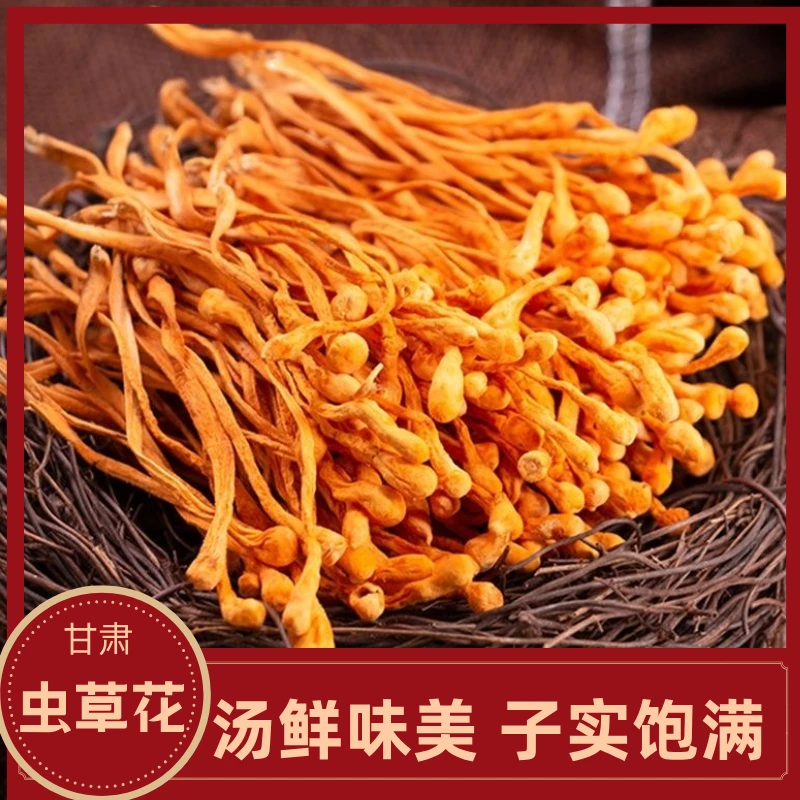 甘肃秦岭虫草花干货煲汤必备 袋装50g包邮