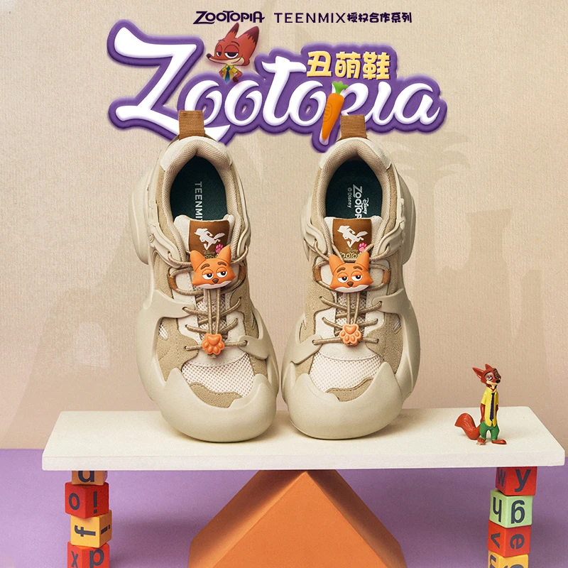 天美意2025春新款商场同款疯狂动物城联名百搭女款休闲鞋CJ730AM5