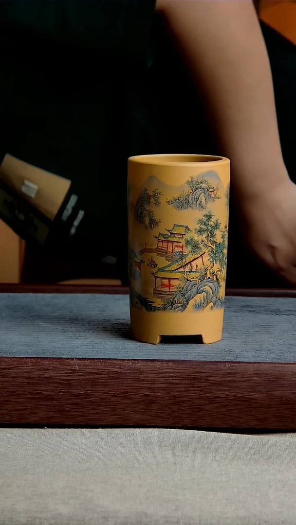 紫砂花盆7*14内径紫砂花盆