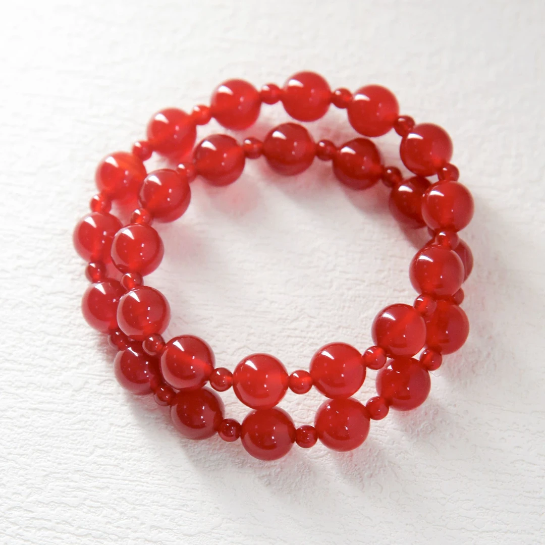 【许我耀眼】高级7A红玛瑙小众百搭爆款气质首饰女款许妍同款