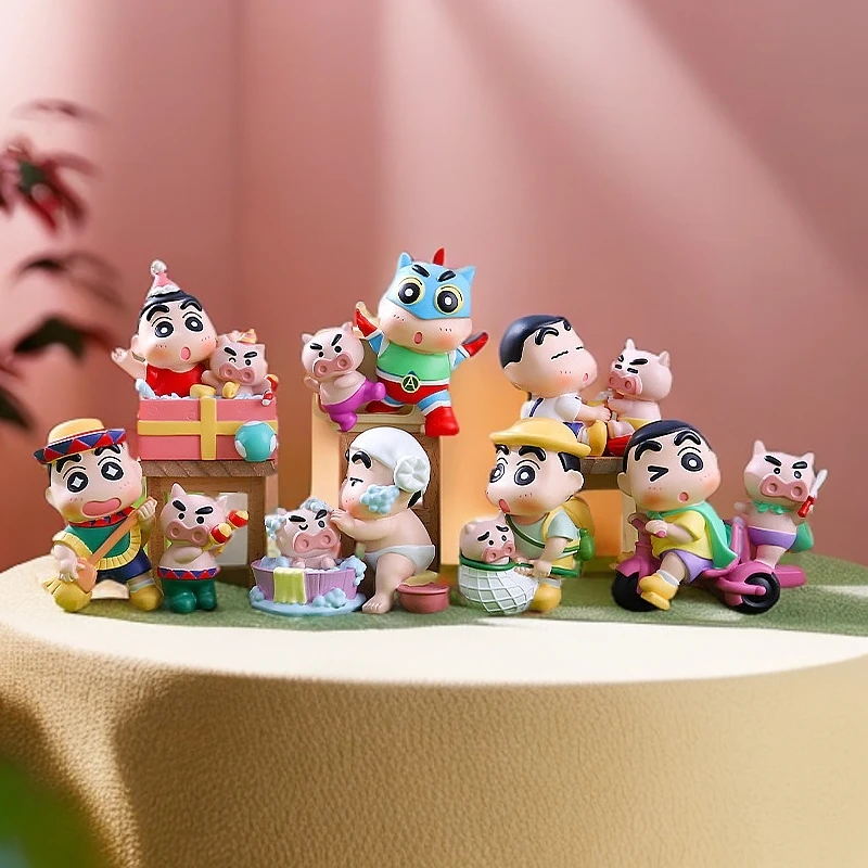 可爱肥嘟嘟的小星愿盲盒手办蜡笔小新公仔周边女生日礼物桌面摆件