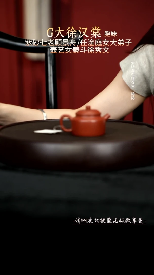 茶壶紫砂LTF110232孟臣德钟朱泥110cc