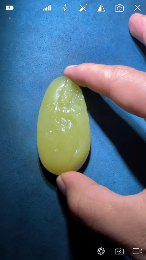 未镶嵌和田玉把件QQ 站观音吊坠