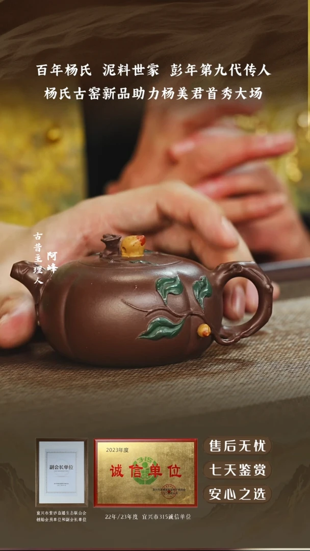 杨美君彭年紫泥南瓜170cc