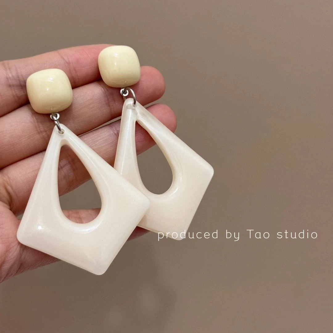 非金属亚克力耳饰 复古法式耳饰气质时尚百搭亚克力耳环01485