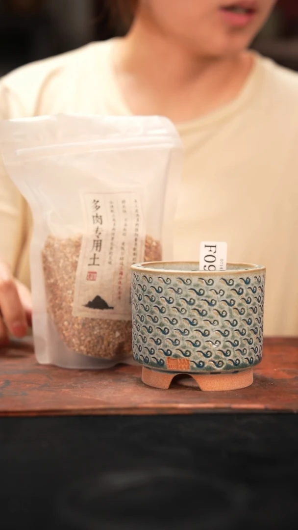 7-14-096花盆口径7.5赠麦饭石