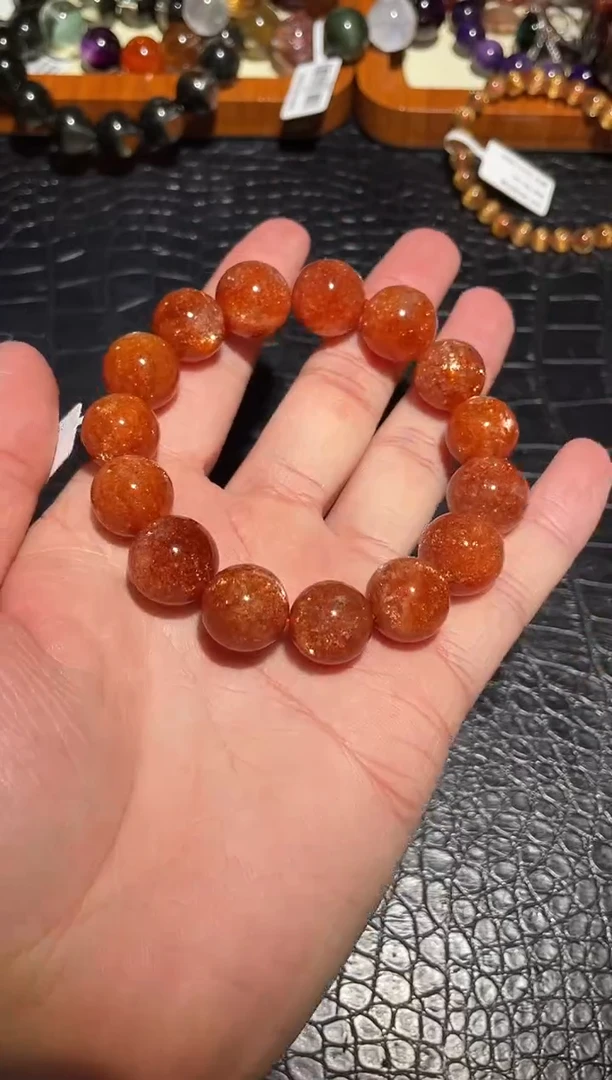 未镶嵌手链日光石进*胜单圈金太阳A14