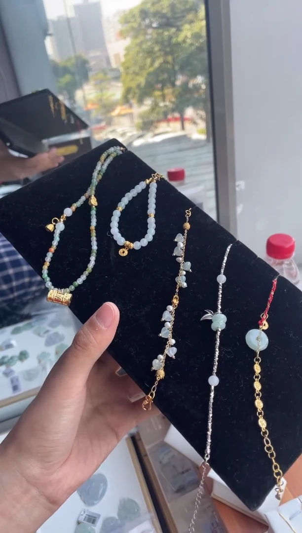 吊坠(不含链)银S925镶嵌翡翠天然缅甸A货翡翠多样性发其一可挑