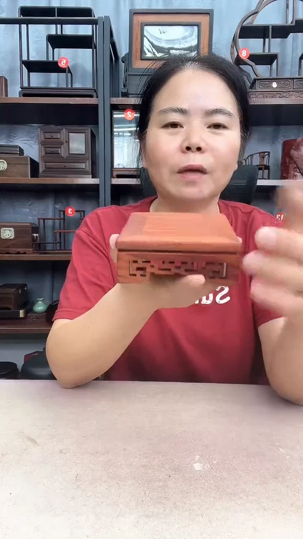 鸡翅木类端景台小李子红木工艺品