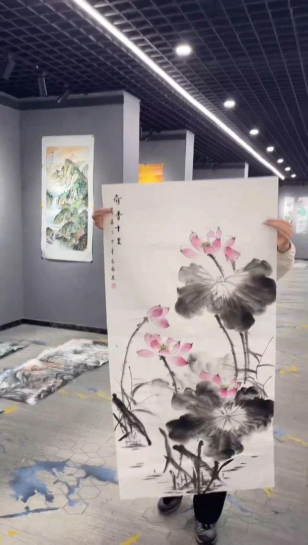 真人名画手工手绘