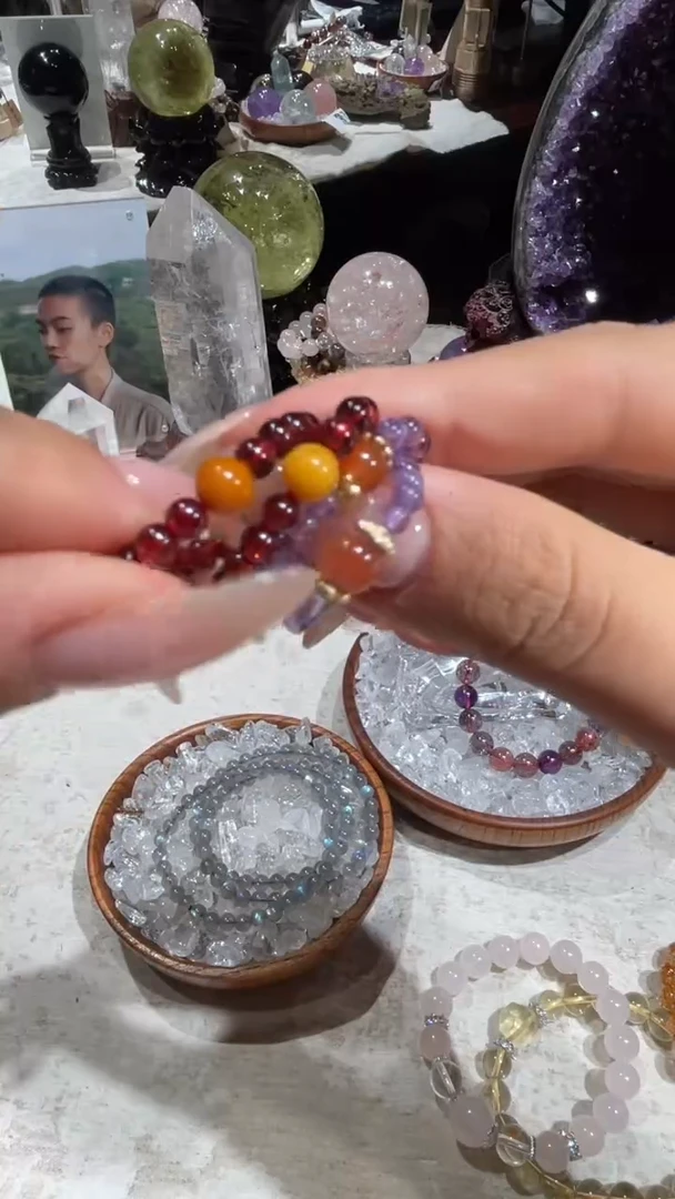 水晶手串未镶嵌蓝月光手串