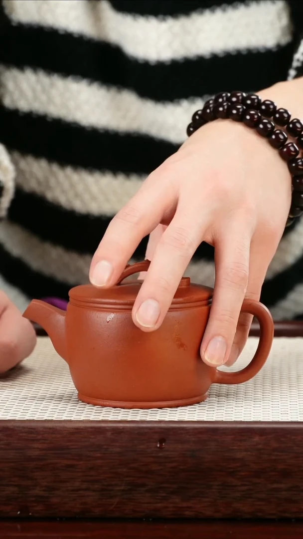 茶壶紫砂朱泥汉瓦壶200cc左右