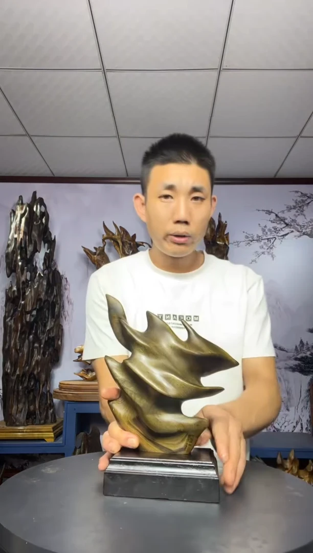 金丝楠木雕款清*金丝楠木工艺品摆件