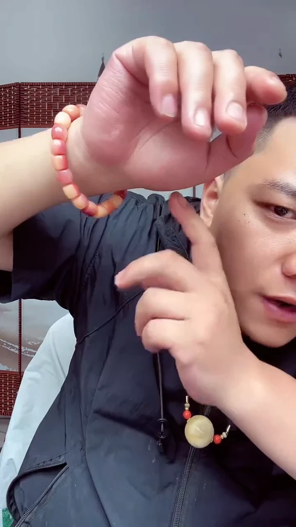 香榧木025木质木雕原创手串