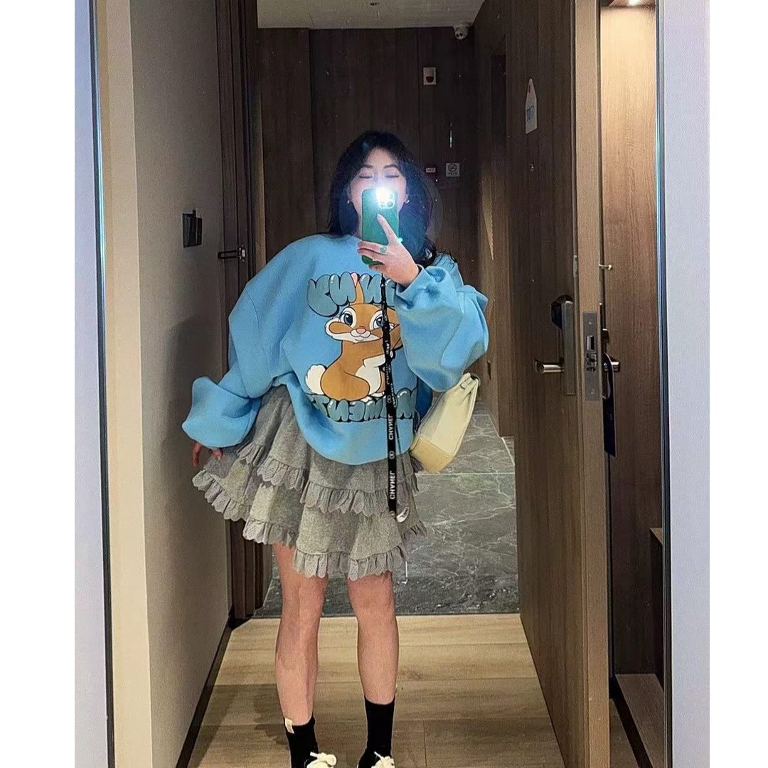 M家【蓝鼠海洋】敲击推荐！灰色蕾丝裙