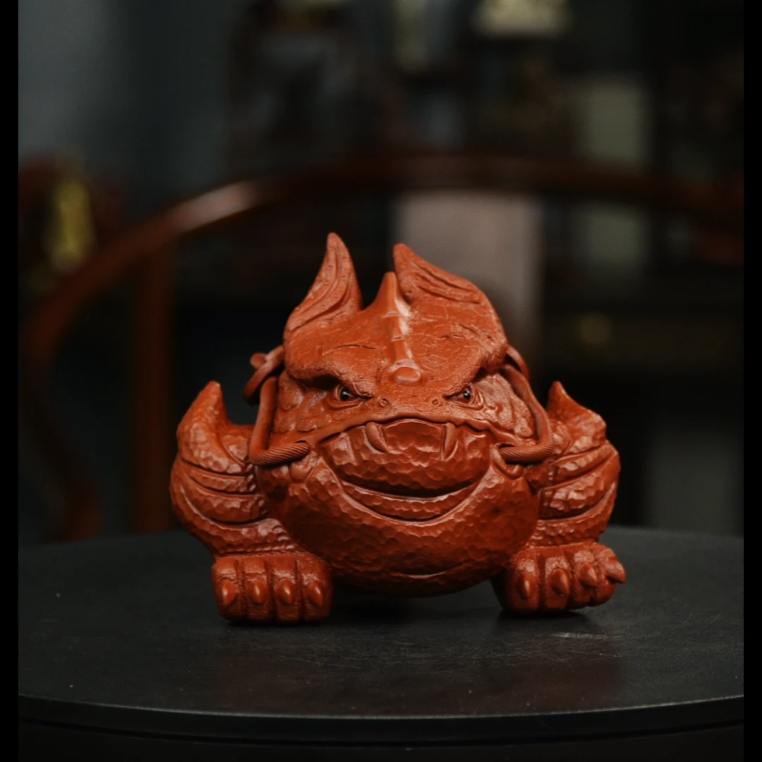 霸王金蟾 宜兴泥塑